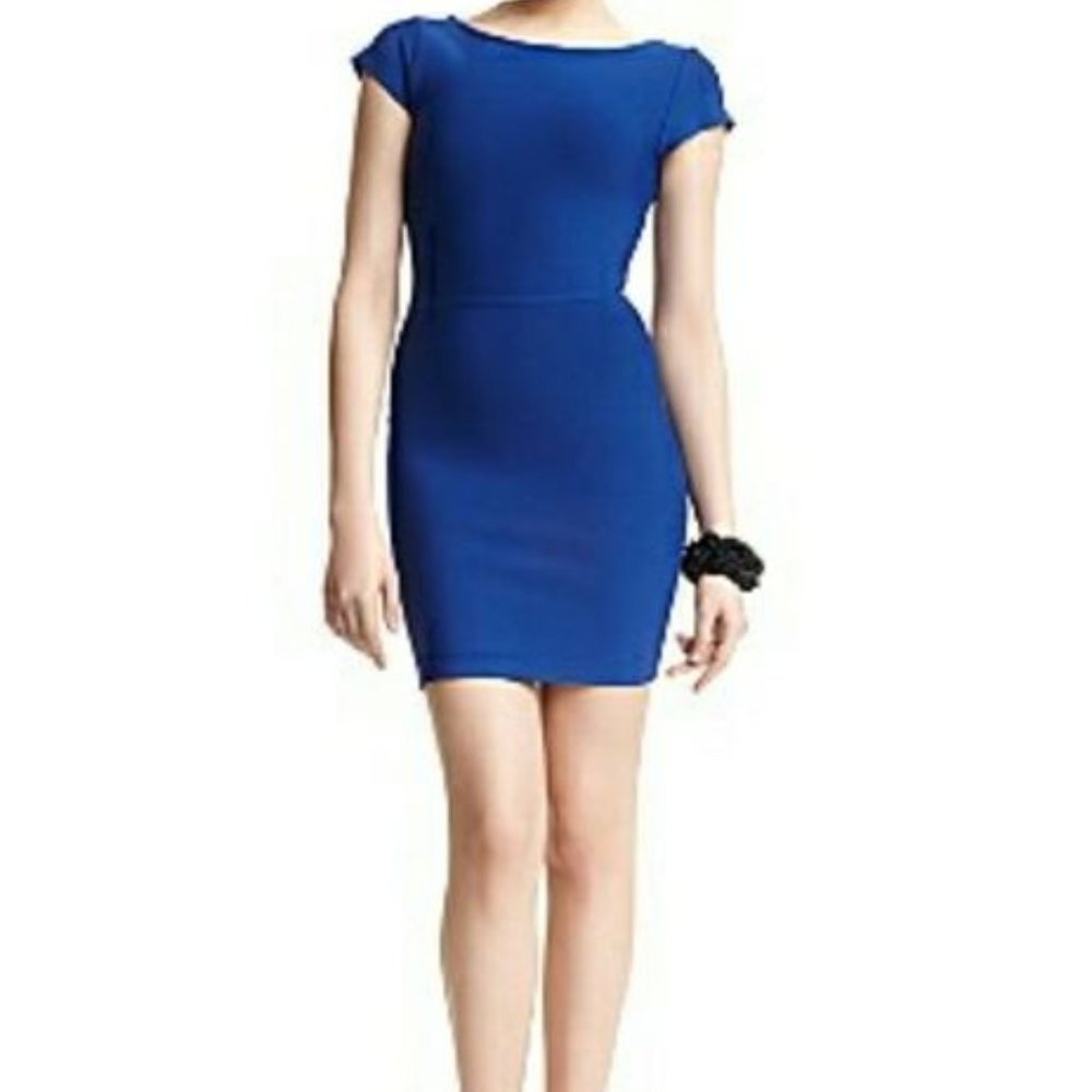BCBG Max Azria blue body con dress!